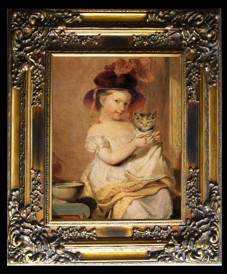 framed  Samuel Finley Breese Morse Little Miss Hone, Ta014